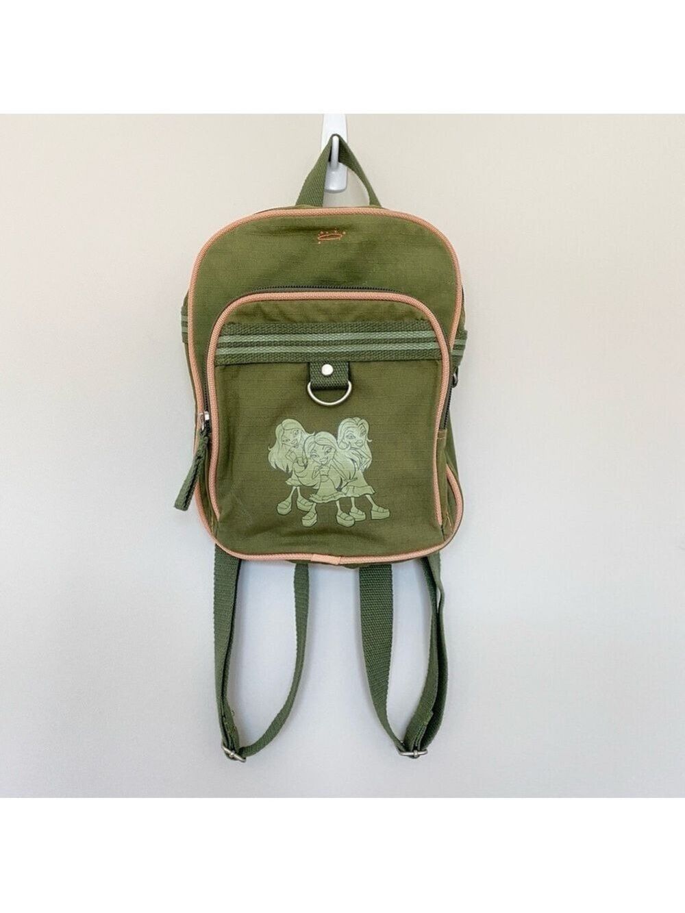 Vintage Bratz Small Green Backpack Y2K
